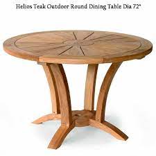 Chic teak orleans teak round 5 piece bar height patio dining set. 6 Feet Teak Heavy Built Round Outdoor Table Helios Teak Patio Furniture Teak Outdoor Furniture Teak Garden Furniture