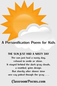 Personification Poems Personification Poems Funny Poems For Kids Poetry For Kids