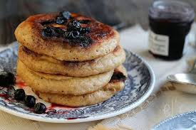 Pancakes Complets Aux Myrtilles Aime Mange Pancakes Crepes Sans Farine Idee Petit Dejeuner