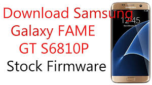 Download Samsung Galaxy Fame Gt S6810p Stock Firmware Youtube