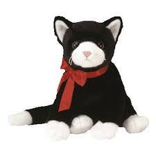 Black And White Cat Beanie Baby Childhood Friends Beanie Buddies Baby Stuffed Animals Cat Beanie