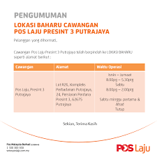 Cawangan utc dan waktu operasi. Pengumuman Pembukaan Kaunter Pos Malaysia Berhad Facebook