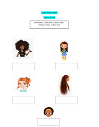 Upload a selfie or virtually try on the shade you like. Hair Types Worksheet