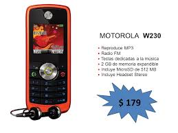 179 MOTOROLA W230 Reproduce MP3 Radio ...