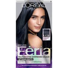 I just used l'oreal's feria midnight collection haircolor in violet soft black and was not pleased with the results. L Oreal Paris Feria Multi Faceted Shimmering Permanent Hair Color M31 Midnight Moon Cool Soft Black 1 Kit Walmart Com Walmart Com