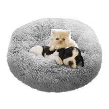 Many cats and dogs suffer from some kind of stress or anxiety which is caused in most cases by being left alone quality calming pet bed relieves anxiety and stress in cats or dogs fluffy soft. Calming Cat Bed Cat Or Cat