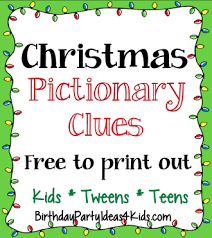 When you'll win with a big margin! Christmas Pictionary Game 50 Free Clues