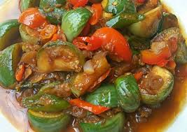Campur sambal yang selesai diblender dengan ikan asin. Resep Ibu Tumis Terong Bulat Ikan Asin Peda Facebook