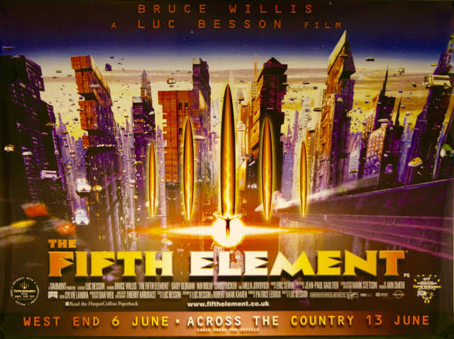 Original The Fifth Element Movie Poster - Luc Besson - Science Fiction