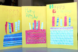 Creating a simple and fun birthday card can be as simple as breaking out your watercolor set. Homemade Cards For Kids To Make Homemade Birthday Cards Card Making Birthday Birthday Card Craft
