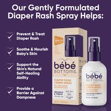 bébé Bottoms Diaper Rash Crème Spray | bébé Bottoms™ Diaper Rash crème spray  can help with so many of your daily needs! 💜Prevent & Treat Diaper Rash  😌Soothe & Nourish Babys... | Instagram