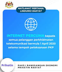 Economic Stimulus Package All Malaysians To Get Free Internet Starting 1 April In 2020 Internet How To Get Malaysian