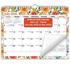 July, 2021 is plastic free july, bank account bonus month, world watercolor month, sarcoma awareness month, picnic month. Buy Cranbury 8 5x11 Wall Calendar 2022 Floral Use Small Calendar From July 2021 To December 2022 As Desk Calendar 2021 2022 Or Binder Calendar Monthly Calendar Has Gorgeous Floral Designs Stickers Online In Canada B08r9c5f4v