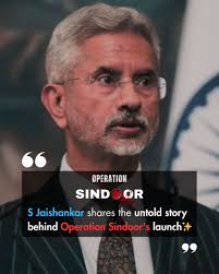 Operation Sindoor wasn't just a mission — it was a massive diplomatic  effort behind the scenes Speaking in Lok Sabha, EAM Dr. S Jaishankar  revealed what happened before its launch: 📞 27