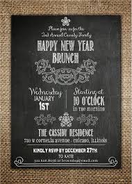 New Years Invitation New Years Eve Day Brunch Chalk Board Design New Years Eve Day New Years Eve Invitations New Years Day Brunch Ideas