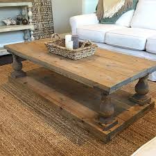 Rustic Baluster Wide Plank Coffee Table Etsy Coffee Table Farmhouse Coffee Table Coffee Table Design