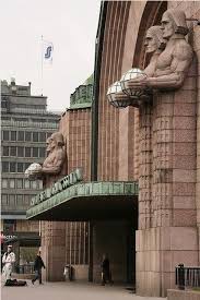 Central Train Station In Helsinki Finland Art Deco Buildings Art Deco Architecture Helsinki