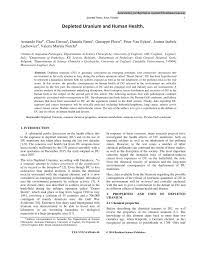 Depleted uranium was used in iraq warzone weaponry, and now kids are playing in contaminated fields and the spent weapons are being sold as according to iraqi government statistics, the rate of cancer in the country has skyrocketed from 40 per 100,000 people prior to the first gulf war in 1991. Pdf Depleted Uranium And Human Health