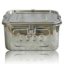 Stainless Steel Airtight Rectangular Storage Container 2 L Freezer Storage Containers Storage Containers Steel Storage Containers