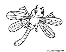 coloriage libellule souriant insecte adorable dessin a imprimer emoji xiaomi