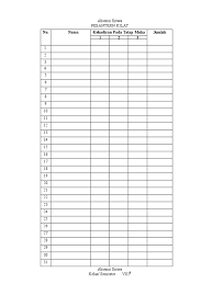 File previe aplikasi absensi siswa rekap otomatis format microsoft excel. Absensi Pesantren Kilat