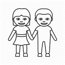Man and woman outline man outline man woman outline person man outline outline men. Boy And Girl Boy And Girl Holding Hands Couple Holding Hands Man And Woman Relationship Icon Download On Iconfinder