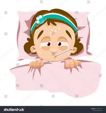 Pin By Thecharm On Sick Kids Sick Kids Girls In Bed Vector Illustration