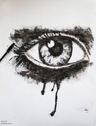 Painting With Mascara Crying Eye Crying Eyes Painting Art