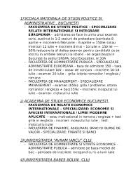 Baga si ca ai luptat pentru eliberarea cea de la universitatea din bucuresti, in schimb, mai are neoie de multe imbunatatiri, nu te eu am terminat relatii internationale si studii europene la universitate, anul asta in 2009. Doc Le Future Andreea Crisan Academia Edu