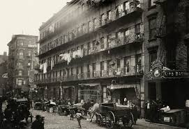 Tenement housing, New York City, 1912 by Library Of Congress / Science  Photo Library