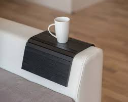 Sofa Arm Table Tray Couch Armrest Cover Protector Can Easily Etsy Wood Sofa Sofa Arm Table Arm Rest Table