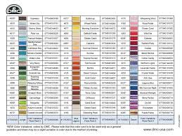 12 methodical dmc tapestry wool colour chart