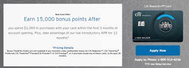 50,000 points after you spend $4,000 in the first three months of account opening. Citi Launches Rewards Credit Card Minimum 10 Points Trx 15 000 Signup Bonus 10 000 Redemption Points No Annual Fee Doctor Of Credit