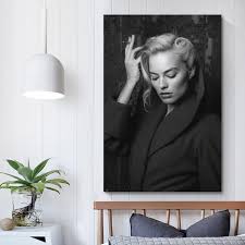 Amazon.com: JJoias Margot Robbie Smoking Poster Home Decor Wall Art Hanging  Picture Print Bedroom Decorative Paintings Room Aesthetic ...