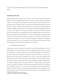 Pdf Gender Based Violence A Human Rights Issue