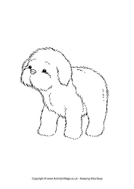 Sheepdog Puppy Colouring Page Puppy Coloring Pages Sheep Dog Puppy Dog Pattern