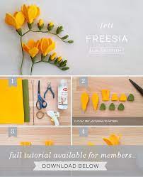 Felt Freesia Flowers Lia Griffith Felt Flowers Diy Flower Diy Crafts Felt Flowers