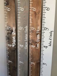 giant personalized measuring stick growth chart wooden growth ruler family growth chart giant ruler childrens wooden growth chart