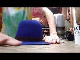 Flatten Stiffen A Flat Brimmed Hat At Home Youtube