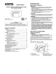 No carbon monoxide detection and less environmentally friendly. First Alert Co400 Carbon Monoxide Alarm User Manual Manualzz