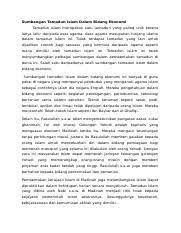 Perubatan merupakan suatu bidang yang menjadi suatu bidang wajib yang berkembang seiring dengan perkembangan ketamadunan manusia. Titas Sumbangan Tamadun Islam Dalam Bidang Ekonomi Tamadun Islam Merupakan Satu Tamadun Yang Paling Unik Kerana Ianya Lahir Daripada Asas Agama Course Hero