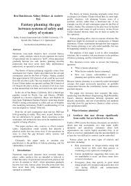 Some feel that parents should be involved in helping children interpret advertising and can refuse to purchase products they believe are ___7___ (desire) for their children. Pdf Fantasy Planning The Gap Between Systems Of Safety And Safety Of Systems