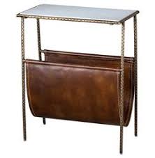 View here our collection of modern stylish magazine racks at affordable prices. Interlude Strauss Industrial Loft Magazine Holder Side End Table Standard 14 24 W Kathy Kuo Home