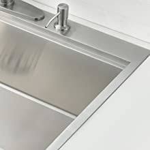 This popular contemporary fan features sleek lines that are reminiscent of planes. 30 Inch Workstation Stainless Steel Drop In Kitchen Sink Boomhoze Handmade Deep Workstation Ledge 16 Gauge Single Bowl Topmount Kitchen Sink Amazon Com