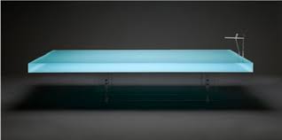 By placing the floor above the pool table, you can also play ping pong. Coffee Table That Reminds A Real Swimming Pool By Freshwest Digsdigs