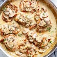 It looks and tastes like you fussed, but it is really simple to make. Chicken Thighs With Creamy Mushroom Garlic Sauce Cafe Delites