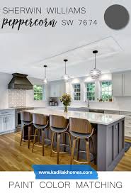 Peppercorn Sherwin Williams In 2020 Kitchen Redesign Green Kitchen Designs Kitchen Colour Schemes