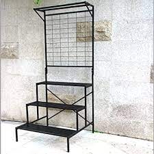 Fasten them onto your wall or fence and plant climbing plants at the base. Buy 3 Tier Heavy Duty Plant Stand With Hanging Plant Pot Shelf Trellis Multi Layer Plant Holder For Home Garden Plant Lovers Metal Storage Rack Shelf Freestanding Display Stand Online In Turkey B092rhg9y9