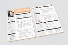 This is template includes 8 title placeholders, one logo and has two variations color. Modern Cv Template With Picture For Microsoft Word And Pages And Matching Cover Letter References In Resume Templates On Yellow Images Creative Store