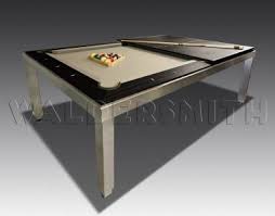 7ft Aramith Fusion Pool Diner Stainless Steel The Fusion S Spacious Dining Table Can Acco American Pool Table Pool Table Dining Table Regulation Pool Table